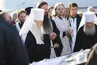  Божественная литургия и отпевание архимандрита Сергия (Шагаева) в Тихвинском храме Ногинска 